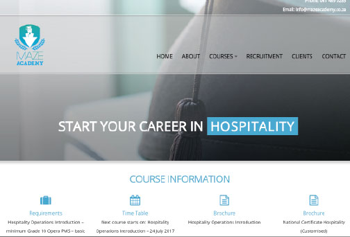 Maze Hospitality Training Academy