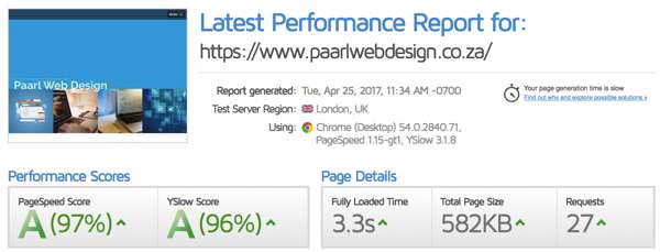 paarl web design seo optimized